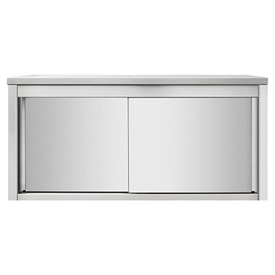 Πιατοθήκη Inox με πόρτες 180 cm 1800x400x650  VEN-501840